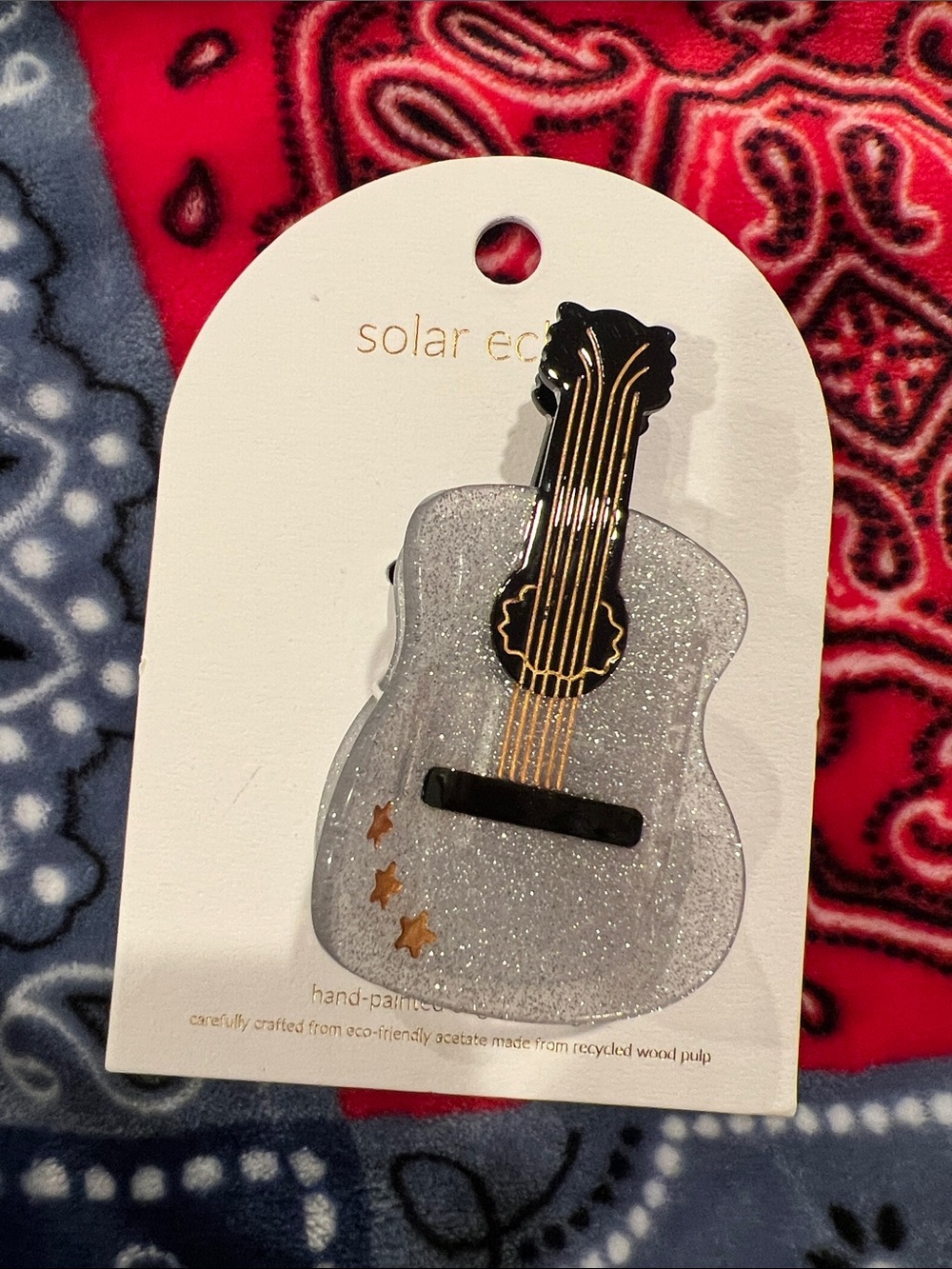 Guitar claw hair clip NEW